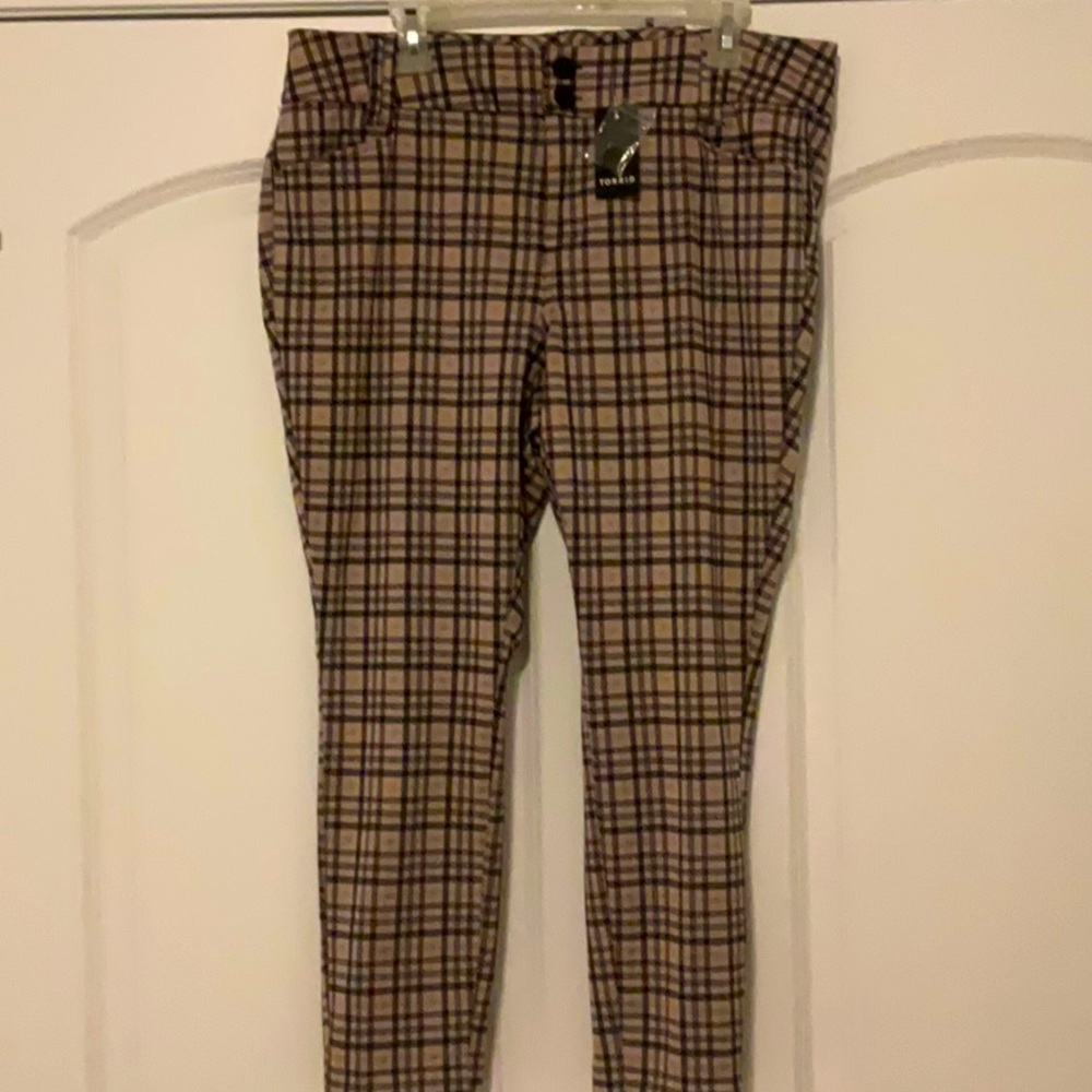 Plaid Torrid Skinny Trousers
